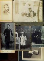 cca 1880-1900 7 db érdekes keményhátú fotó / 7 interesting vintage photos