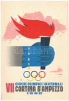 1956 Cortina, VII Giochi Olimpici Invernali / 1956 VII Winter Olympic Games in Cortina dAmpezzo. Winter Olympics s: Bonilauri + So. Stpl. (EK)