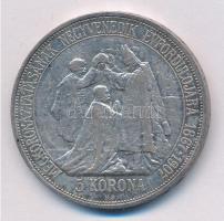 1907KB 5K Ag "Ferenc József koronázásának 40. évfordulója" T:2- kis ph. 
Adamo K7.1