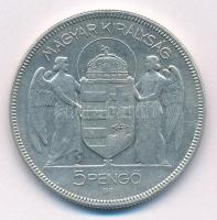 1930. 5P Ag "Horthy jobbra" hajas T:2
Adamo P8