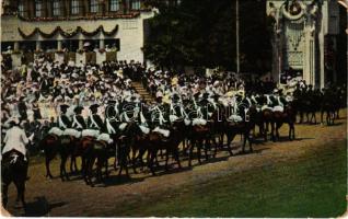 Huldigungsfestzug 1908. Truppen aus der Zeit des siebenjährigen Krieges / 60th Anniversary of Franz Josephs reign, K.u.K. military parade (Rb)