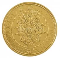 DN Magyar aranypénzek utánveretben - II. Mátyás aranyforint, 1617 aranyozott Ag emlékérem kapszulában, tanúsítvánnyal (5,5g/0.333/25mm) T:PP