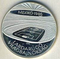 1986. 500Ft Ag "Mexikói Labdarúgó VB-stadion" T:PP Tanúsítvánnyal!