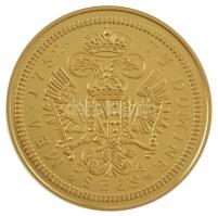 DN "Magyar aranypénzek utánveretben - Lotharingiai Ferenc dukát" aranyozott Ag emlékérem kapszulában, tanúsítvánnyal (5,5g/0.333/25mm) T:PP