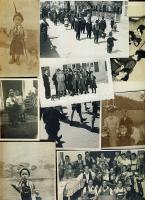 cca 1950 60 db fotó törpeszínész forgatásairól / 60 pictures of 50`s midget actor during shooting