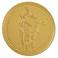 DN "Magyar aranypénzek utánveretben - V. Ferdinánd dukát, 1841" aranyozott Ag emlékérem ka...