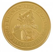 DN "Magyar aranypénzek utánveretben - II. Ferdinánd 10 dukát" aranyozott Ag emlékérem kaps...