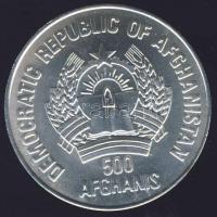 Afganisztán 1988. 500A Ag "Mexikói Labdarúgó VB-kapus" T:BU Csak 5000db, tanúsítvánnyal!