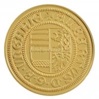 DN "Magyar aranypénzek utánveretben - I. Albert aranyforint" aranyozott Ag emlékérem kapsz...