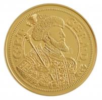 DN "Magyar aranypénzek utánveretben - II. Rákóczi György dukát" aranyozott Ag emlékérem ka...