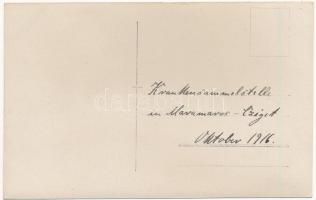 1916 Máramarossziget, Sighetu Marmatiei; K.u.K. Krankensammelstelle / Katonai beteg gyűjtőállomás a ...