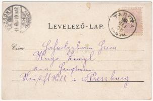 1898 (Vorläufer!) Tarcsa, Tatzmannsdorf; Emlék az újonnan épült tarcsai templom beszenteléséről júni...