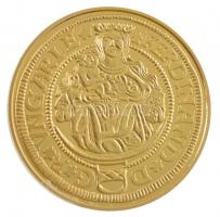 DN "Magyar aranypénzek utánveretben - I. Ferdinánd aranyforint" aranyozott Ag emlékérem ka...