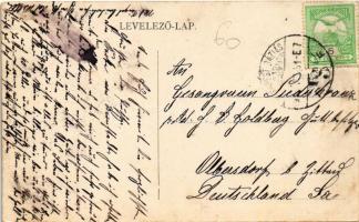 Detta, Ghedu, Deta; Kratzer liget Kratzer Antal (község bírája 1882-87 között) szobrával. W.L. Bp. 1...