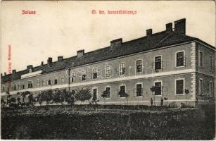 1911 Jolsva, Jelsava (Gömör); M. kir. Honvédlaktanya. Lukácsy Miklósné kiadása / military barracks