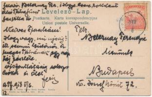 1918 Tátra, Vysoké Tatry; Sirató a Bolond Gerőről. Cattarino S. utóda Földes Samu kiadása / mountain...