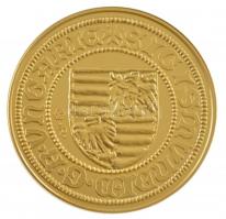 DN "Magyar aranypénzek utánveretben - Luxemburgi Zsigmond aranyforint" aranyozott Ag emlék...