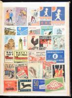 Gyufacímkék 2 berakóalbumban, köztük több nagyméretű