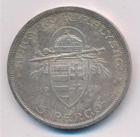 1938. 5P Ag "Szent István" T:1- patina, ph.
Adamo P8.1