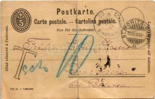 1903 Bergmann's Lilienmilchseife / German soap advertisement card (fa)