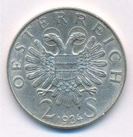 Ausztria 1934. 2Sch Ag "Dollfuss" T:2 
Austria 1934. 2 Schilling Ag "Dollfuss" ...