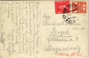 1927 Ótátrafüred, Altschmecks, Stary Smokovec (Magas-Tátra, Vysoké Tatry); Balalajka Jazz Band. phot...