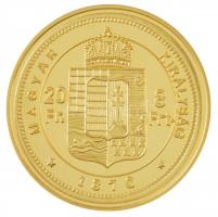 DN "Magyar aranypénzek utánveretben - Ferenc József arany 8 forint" aranyozott Ag emlékére...
