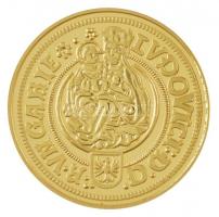 DN "Magyar aranypénzek utánveretben - II. Lajos aranyforint" aranyozott Ag emlékérem kapsz...