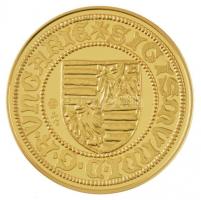 DN "Magyar aranypénzek utánveretben - Luxemburgi Zsigmond aranyforint" aranyozott Ag emlék...