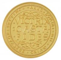 DN "Magyar aranypénzek utánveretben - Bocskai Erzsébet 10 dukát" aranyozott Ag emlékérem k...