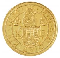 DN "Magyar aranypénzek utánveretben - Ferenc József millenniumi aranytallér" aranyozott Ag...