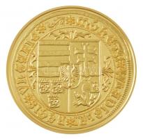 DN "Magyar aranypénzek utánveretben - II. Ulászló guldiner" aranyozott Ag emlékérem kapszu...