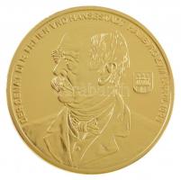 DN Történelmi aranypénzek - Otto von Bismarck 10 dukát aranyozott Cu-Zn utánveret COPY beütéssel, kapszulában (24,83g/38mm) T:PP