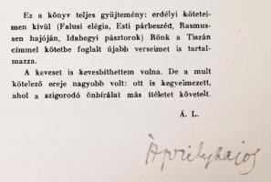 Áprily Lajos: Az aranymosó balladája. A szerző, Áprily Lajos (1887-1967) költő,műfordító által aláír...