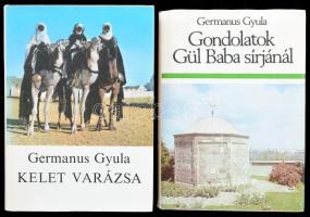 Germanus Gyula 2 műve:   Kelet varázsa. Bp., 1984, Magvető Könyvkiadó. Kiadói egészvászon-kötés, kiadói papír védőborítóban;   Gondolatok Gül Baba sírjánál. Művelődéstörténeti tanulmányok. Vál., szerk. és az utószót írta: Antall József. Bp., 1984, Gondolat. Kiadói kartonált papírkötés, kiadói papír védőborítóban.;