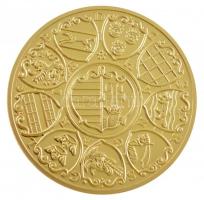 DN "Magyar Aranyóriások - II. Mátyás 6 Dukát, koronázási érem 1608" aranyozott Cu utánvere...