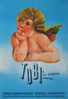 1981 Görög Lajos (1927-1995): Tobi, a XX. századi angyal, filmplakát, hajtva, 58x41 cm