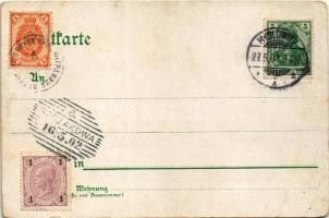 1902 Myslowice, Myslowitz (Ober-Schlesien); Drei-Kaiser-Reichs-Ecke / "Three Emperors' Cor...