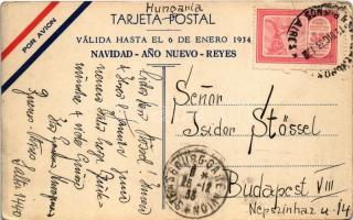 1933 Buenos Aires. Felices Fiestas! Air France Argentina (EK)