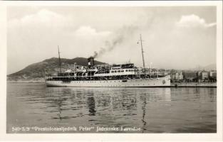 SS Prestolonasljednik Petar Jadranske plovidbe / Croatian steamship, Adriatic shipping company