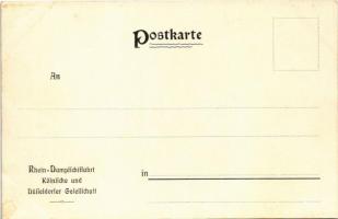 An Bord des Rheindampfers... Rhein-Dampfschiffahrt Kölnische und Düsseldorfer Gesellschaft / German ...