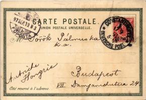 1897 (Vorläufer!) Constantinople, Istanbul; Vue générale du Pont de Kura-Keuy / bridge. Max Fruchter...