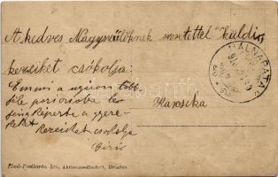 1915 Málnapatak, Málinec; fiú kutyával / boy with dog. photo (EK)