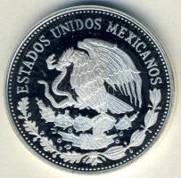 Mexikó 1985. 50P Ag "Mexikói Labdarúgó VB-lábak, labda" T:PP