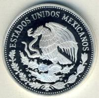 Mexikó 1985. 50P Ag "Mexikói Labdarúgó VB-stilizált játékos, labda" T:PP