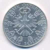 Ausztria 1959. 50Sch Ag "Tirol felszabadulásának 150. évfordulója" T:1- 
Austria 1959. 50...