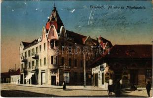 Temesvár, Timisoara; Fő utca, Nägele palota és gyógytár, gyógyszertár / main street, palace, pharmacy (Rb)