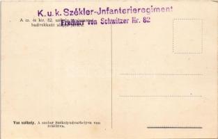 Székelyudvarhely, Odorheiu Secuiesc; Vas székely szobor. A cs. és kir. 82. székely gyalogezred hadir...