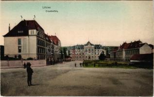 Lőcse, Levoca; Erzsébet tér / square (képeslapfüzetből / from postcard booklet)