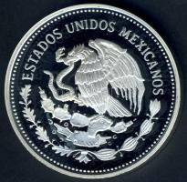 Mexikó 1985. 100P Ag "Mexikói Labdarúgó VB-fejelő kapus" T:PP Tanúsítvánnyal!